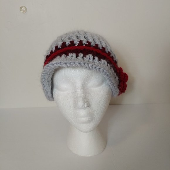 Flood Crochet Knit Newsboy Hat Boho - Picture 2 of 5